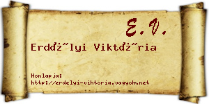Erdélyi Viktória névjegykártya